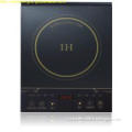 induction stove with black crystal panel